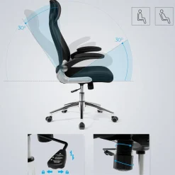 Clearance SONGMICS Chaise de bureau PU