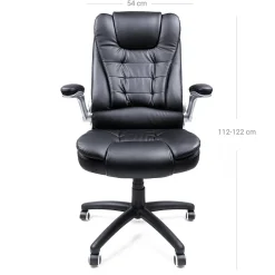 Hot SONGMICS Chaise de bureau PU Blanc