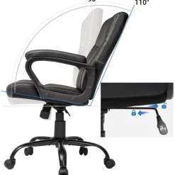 Sale SONGMICS Chaise de bureau relax Gris