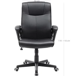 Discount SONGMICS Chaise de bureau rembourrée Blanc