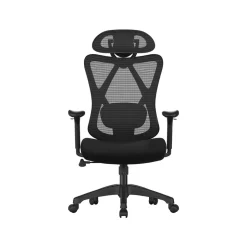 Cheap SONGMICS Chaise de bureau repose-pieds Noir
