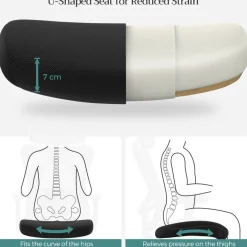 Cheap SONGMICS Chaise de bureau repose-pieds Noir