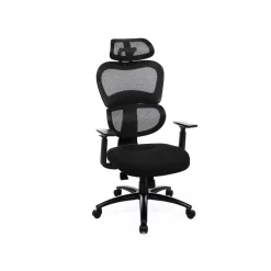 Clearance SONGMICS Chaise de bureau repose-pieds Blanc