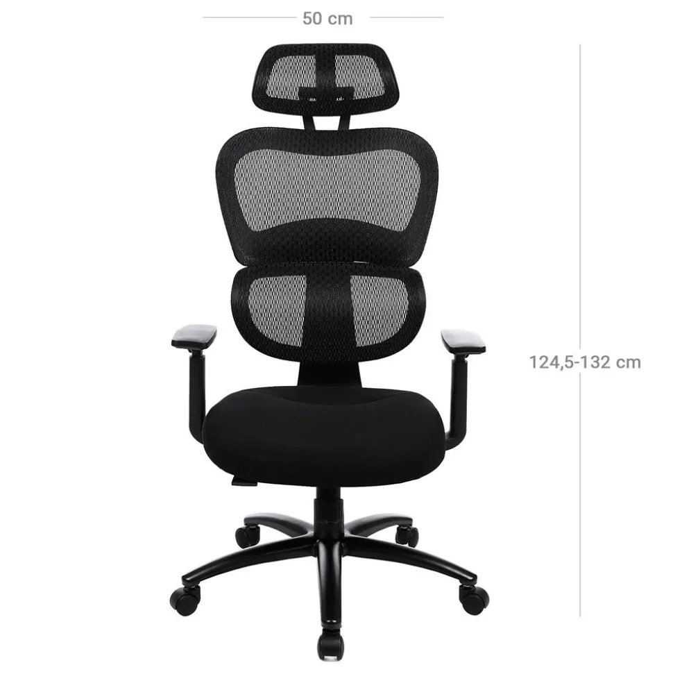 Clearance SONGMICS Chaise de bureau repose-pieds Blanc