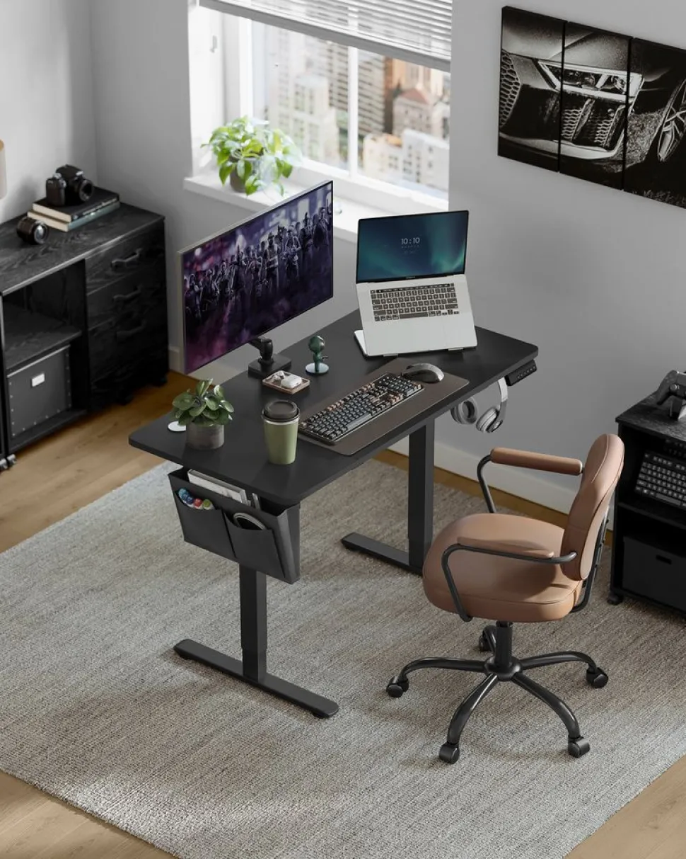 Clearance SONGMICS Chaise de bureau respirant Noir