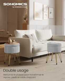 Shop SONGMICS Chaise de bureau respirante Blanc