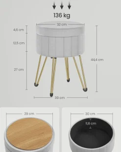 Shop SONGMICS Chaise de bureau respirante Blanc