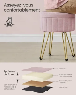 Shop SONGMICS Chaise de bureau respirante Blanc