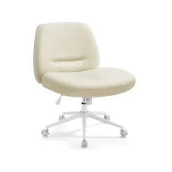 Discount SONGMICS Chaise de bureau tissu coton-lin rose bonbon