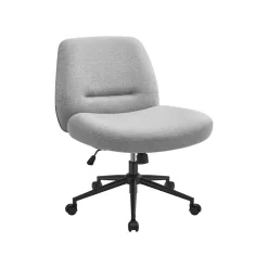 Discount SONGMICS Chaise de bureau tissu coton-lin rose bonbon