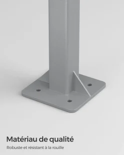 Store SONGMICS Chaise de plage bleu blanc