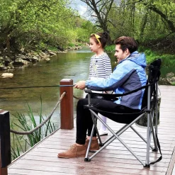 Store SONGMICS Chaise de plage portable Blanc