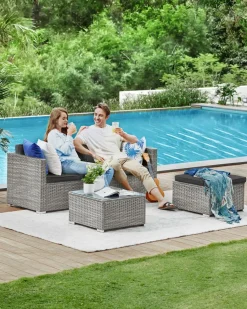 Cheap SONGMICS Chaise de plage vert