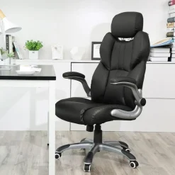 Shop SONGMICS Chaise gamer noir Gris