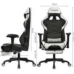 Clearance SONGMICS Chaise gaming orange