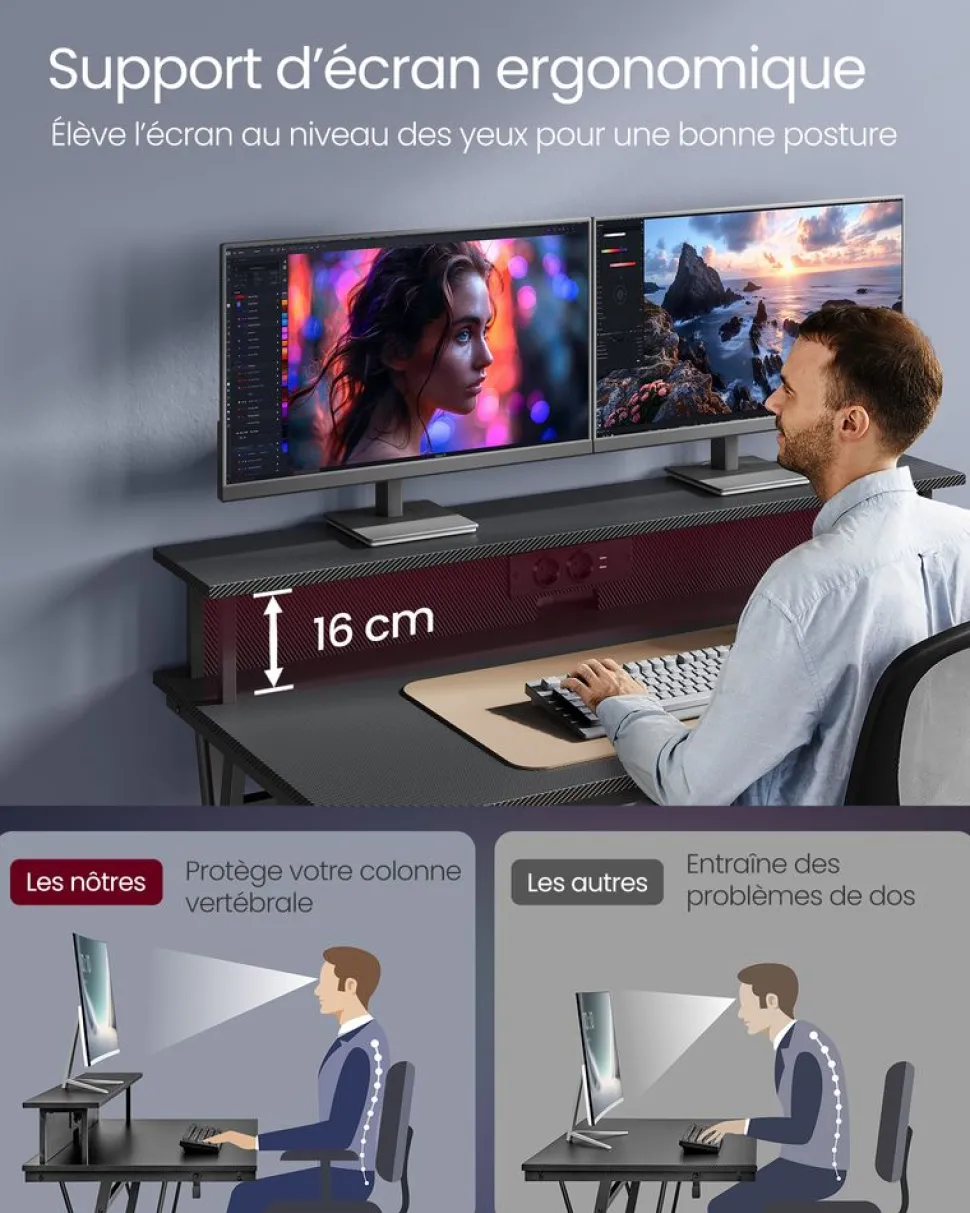 Cheap SONGMICS Chaise gaming sport