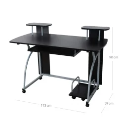 Store SONGMICS Chaise gaming sport bleu Noir