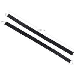 Shop SONGMICS Chaise longue ondulée noir