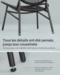 Best SONGMICS Chaise longue pliable grège