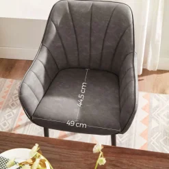 Fashion SONGMICS Chaise luxe PU