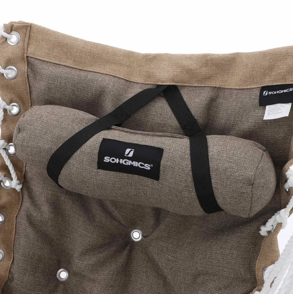 Discount SONGMICS Chaise pliante camping avec porte-gobelet vert noir