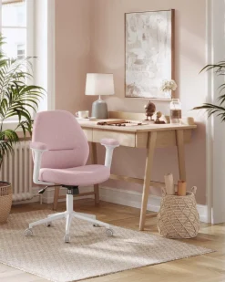 Online SONGMICS Chaise réglable avec dossier et socle rose bonbon