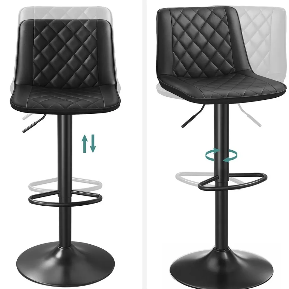 Shop SONGMICS Chaises Salle à manger gris