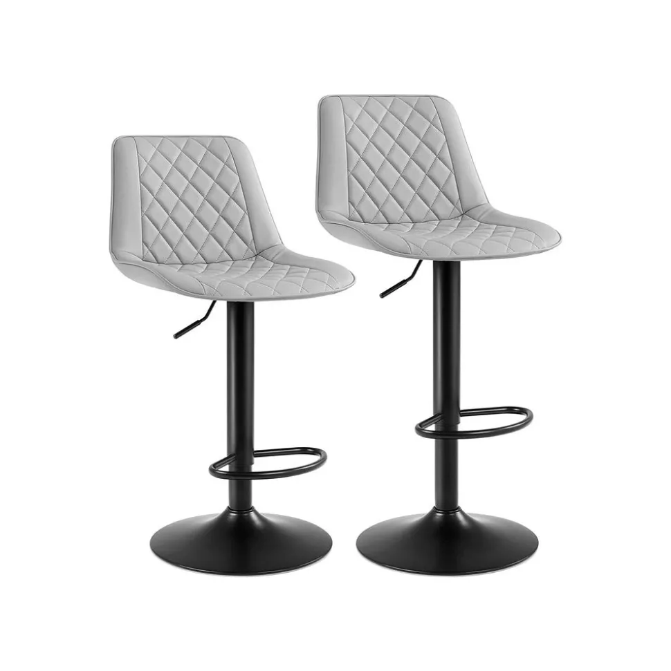 Shop SONGMICS Chaises Salle à manger gris