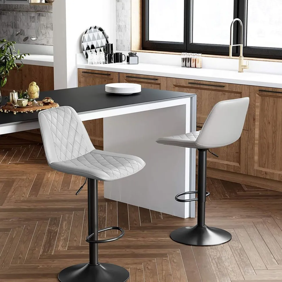 Shop SONGMICS Chaises Salle à manger gris