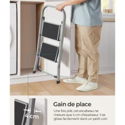 Outlet SONGMICS Chariot à 3 niveaux noir