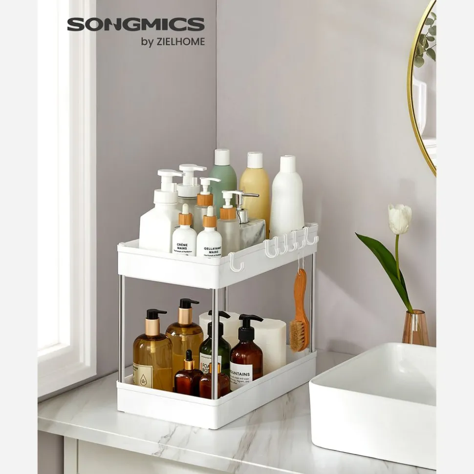 New SONGMICS Chariot 3 niveaux blanc