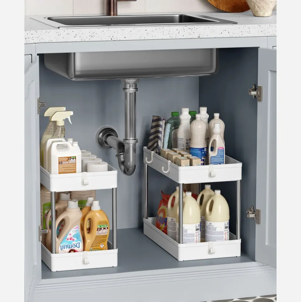 New SONGMICS Chariot 3 niveaux blanc