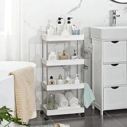 Flash Sale SONGMICS Chariot 4 niveaux Blanc