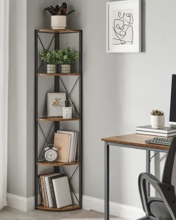 Hot SONGMICS Chariot de salle de bain à 3 niveaux sur roulettes 20 x 30 x 80 cm blanc et couleur boisée