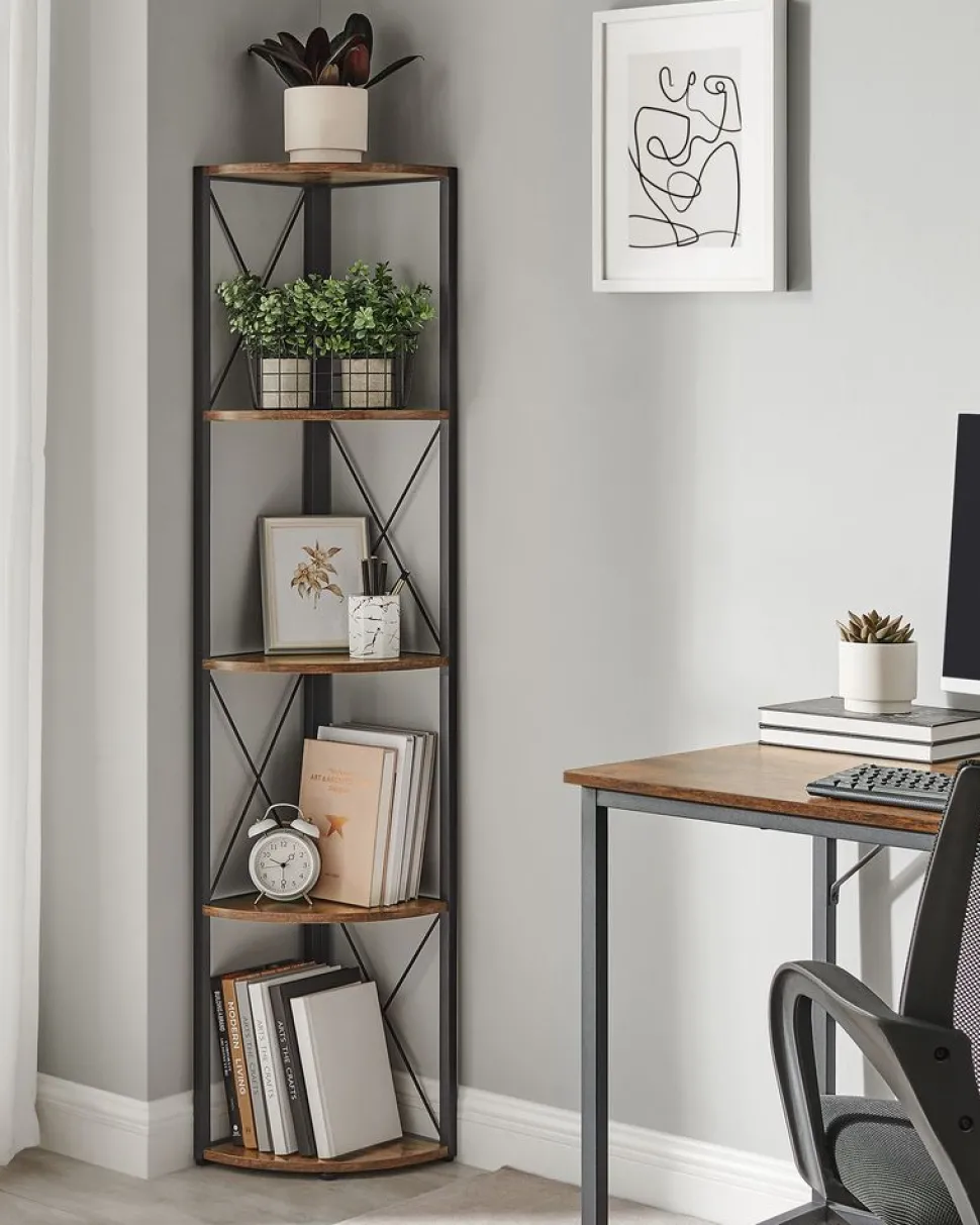 Hot SONGMICS Chariot de salle de bain à 3 niveaux sur roulettes 20 x 30 x 80 cm blanc et couleur boisée