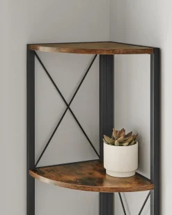 Hot SONGMICS Chariot de salle de bain à 3 niveaux sur roulettes 20 x 30 x 80 cm blanc et couleur boisée