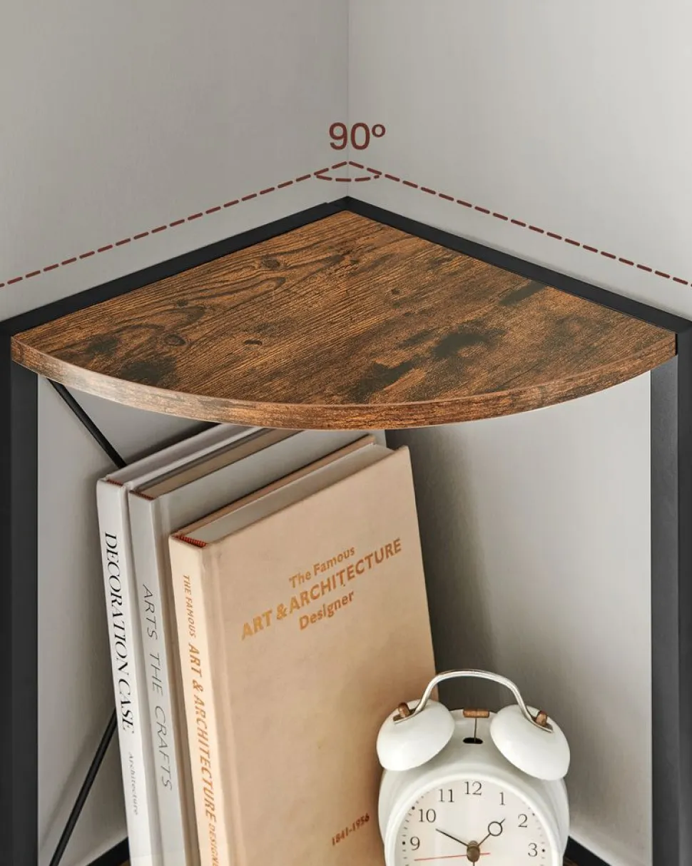 Hot SONGMICS Chariot de salle de bain à 3 niveaux sur roulettes 20 x 30 x 80 cm blanc et couleur boisée