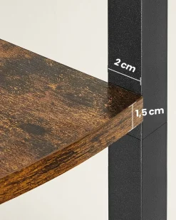 Hot SONGMICS Chariot de salle de bain à 3 niveaux sur roulettes 20 x 30 x 80 cm blanc et couleur boisée