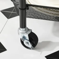 Clearance SONGMICS Chariot mobile à 5 niveaux Noir