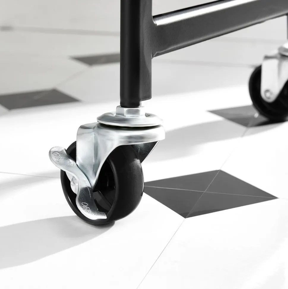 Best Sale SONGMICS Chariot mobile à 3 niveaux noir