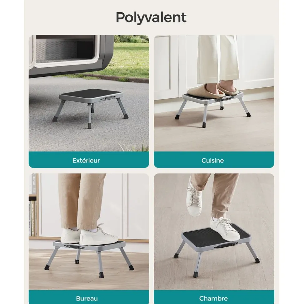 Hot SONGMICS Échelle 3 marches