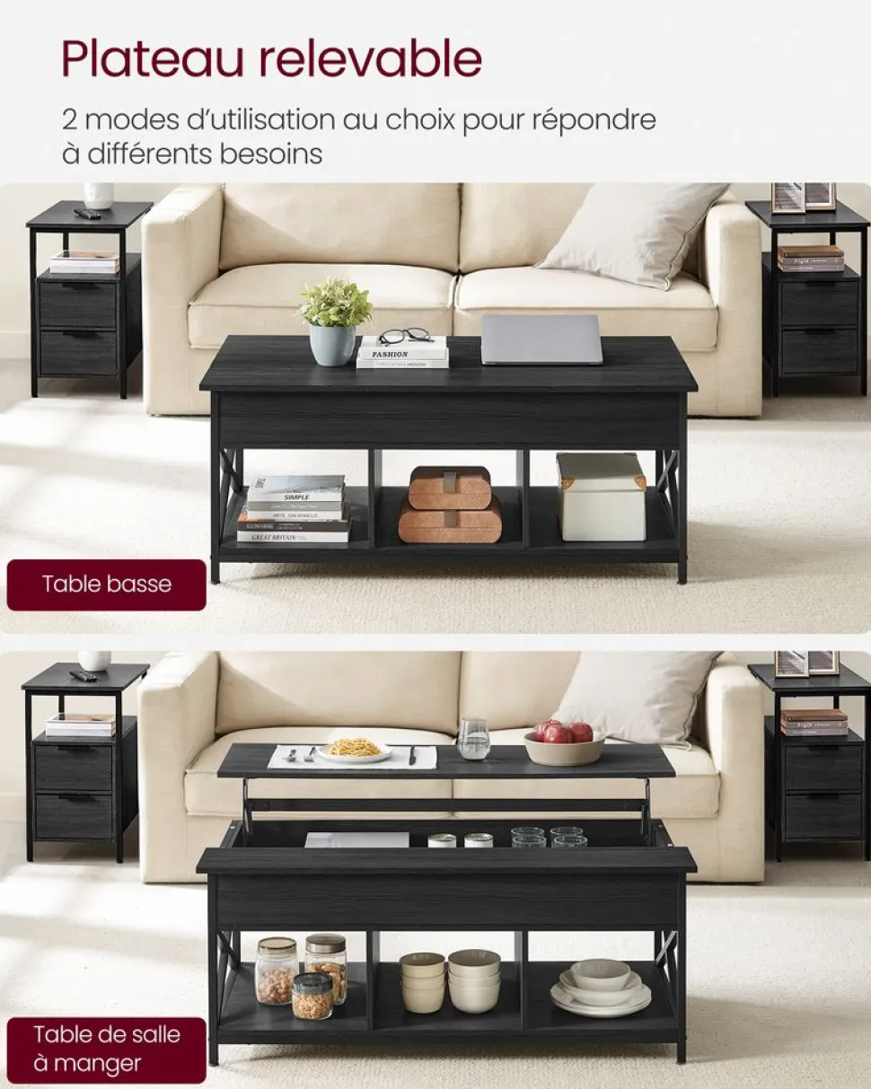 Cheap SONGMICS Échelle 3 marches Noir