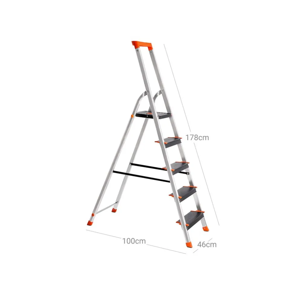 Cheap SONGMICS Échelle 6 marches en alu Blanc