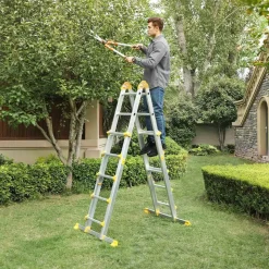 Discount SONGMICS Échelle alu 4 marches