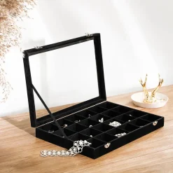 Cheap SONGMICS Coffre à bijoux gris