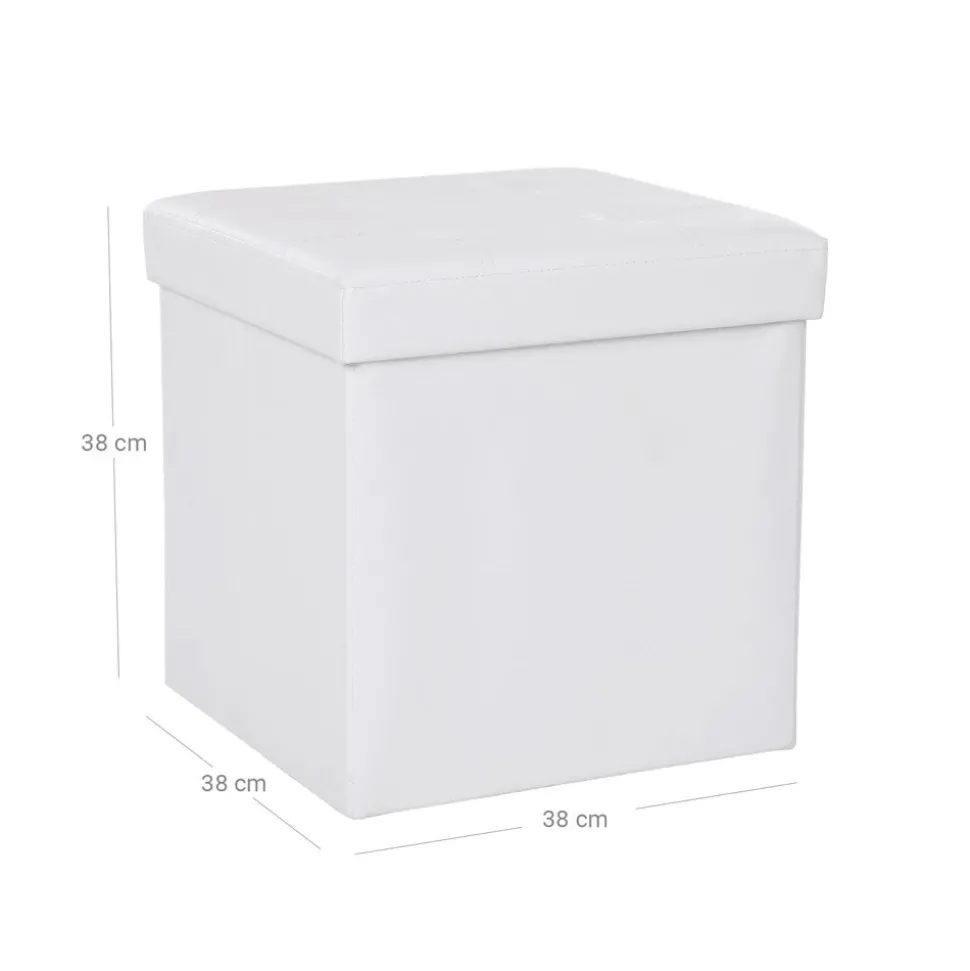 Store SONGMICS Coffre de rangement 40L blanc
