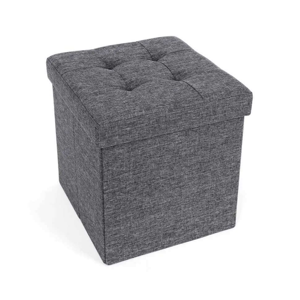 Shop SONGMICS Coffre de rangement 40L Gris Foncé