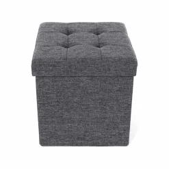 Shop SONGMICS Coffre de rangement 40L Gris Foncé