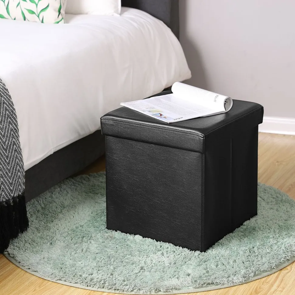 Best SONGMICS Coffre de rangement lisse 40L Noir