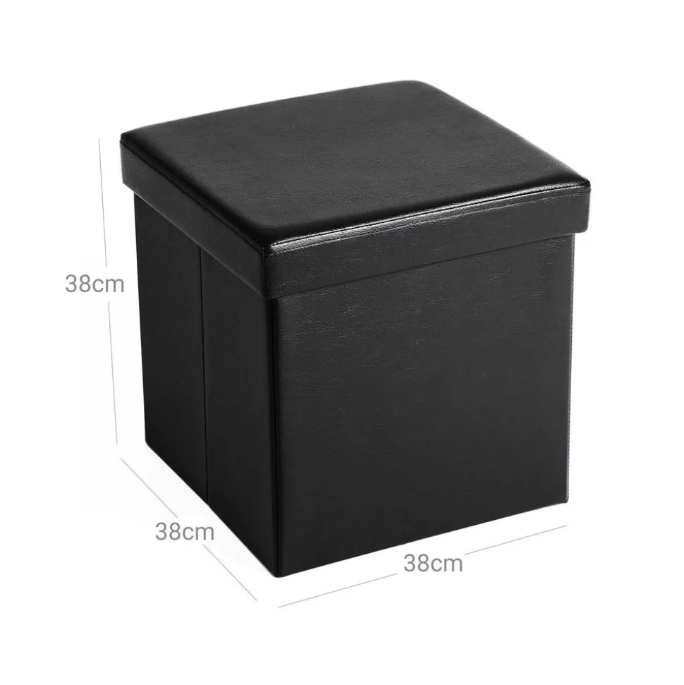 Best SONGMICS Coffre de rangement lisse 40L Noir